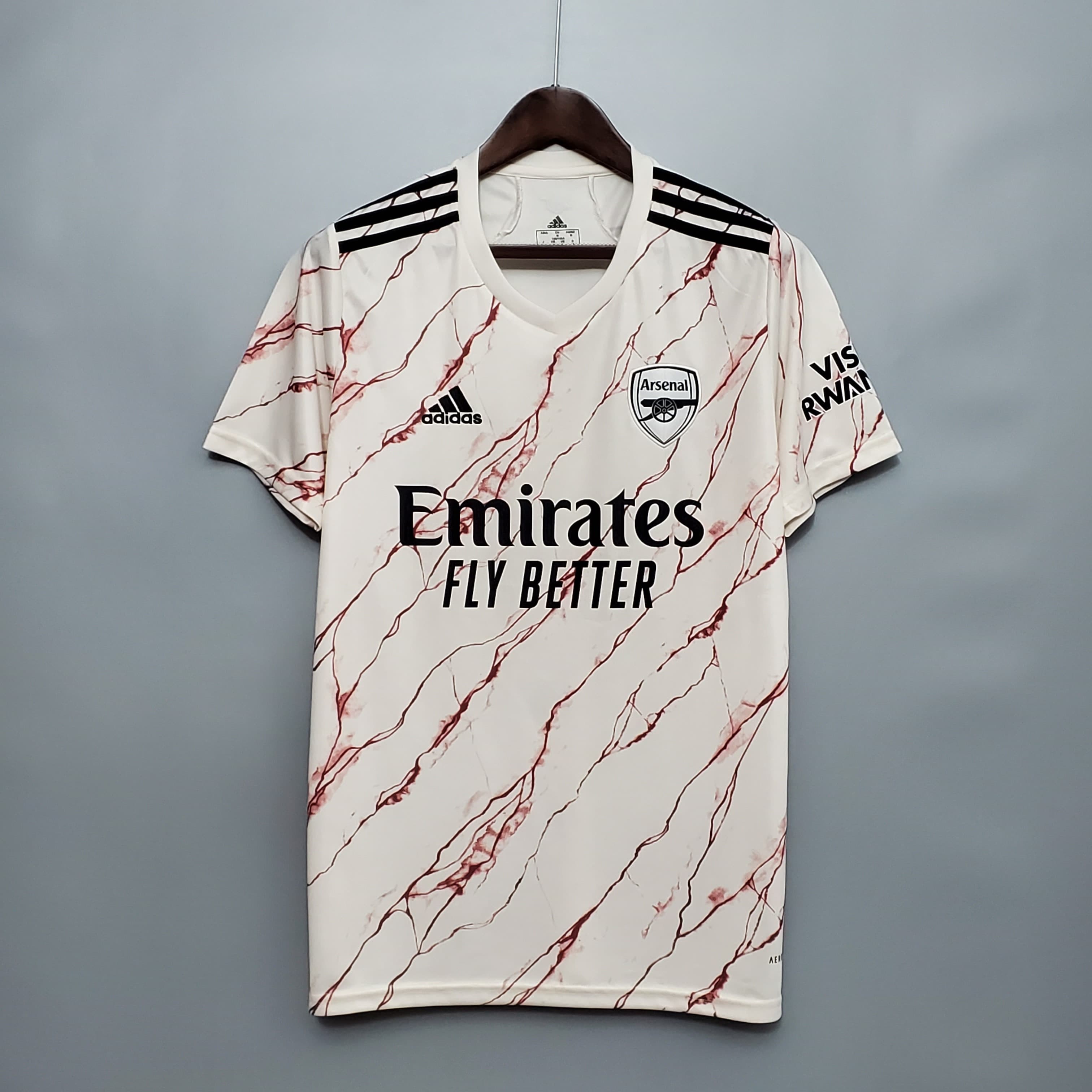 Arsenal FC Away Men's Soccer Jersey- 2020/21 (XX-Large) Cloud White