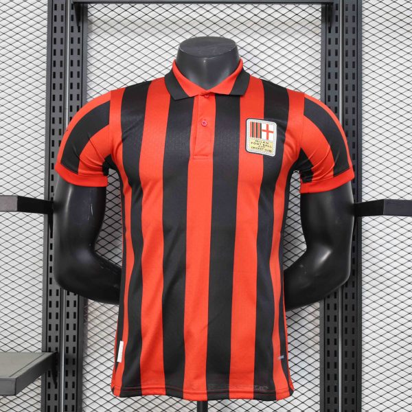 MILAN AC DOMICILE MAILLOT ANNIVERSAIRE 125 ANS RETRO KIT 24/25 VERSION JOUEUR