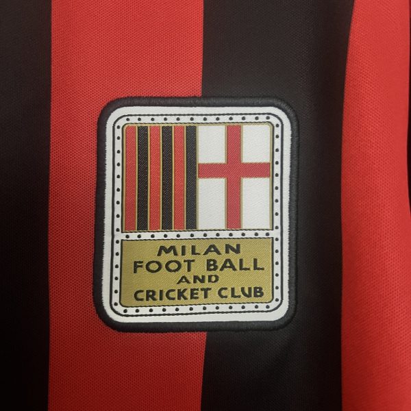 MILAN AC DOMICILE MAILLOT ANNIVERSAIRE 125 ANS RETRO KIT 24/25 – Image 4