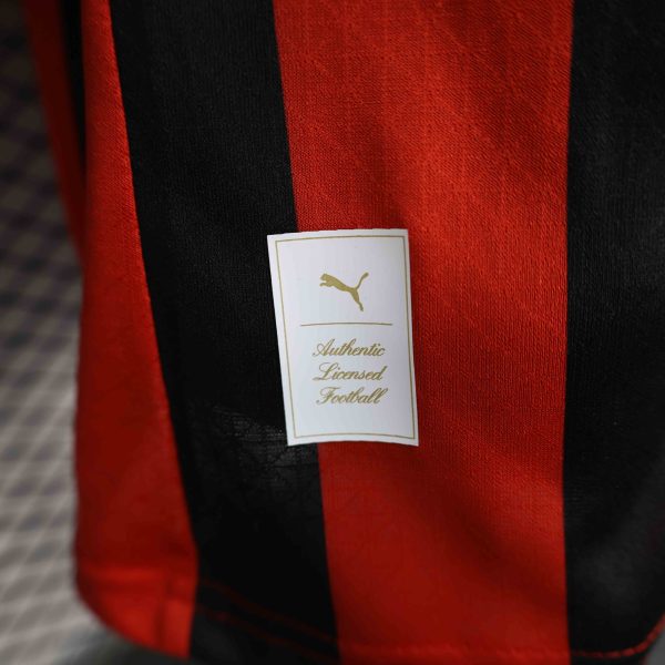 MILAN AC DOMICILE MAILLOT ANNIVERSAIRE 125 ANS RETRO KIT 24/25 VERSION JOUEUR – Image 4