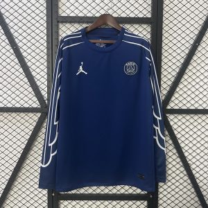 PARIS SAINT GERMAIN QUATRIEME MAILLOT VIERGE SPONSORS MANCHES LONGUES 24/25