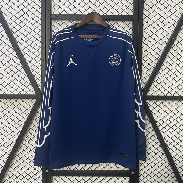 PARIS SAINT GERMAIN QUATRIEME MAILLOT VIERGE SPONSORS MANCHES LONGUES 24/25