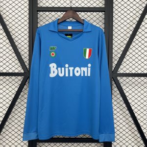 NAPLES DOMICILE RETRO 87/88 MANCHES LONGUES