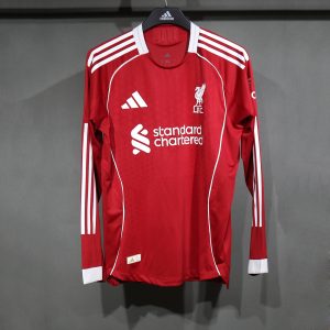 LIVERPOOL DOMICILE 25/26 VERSION JOUEUR MANCHES LONGUES